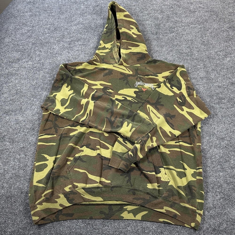 Code Five Hoodie Mens XL Green Camo Fleece Pullover Sweatshirt Sweetwater Dragon